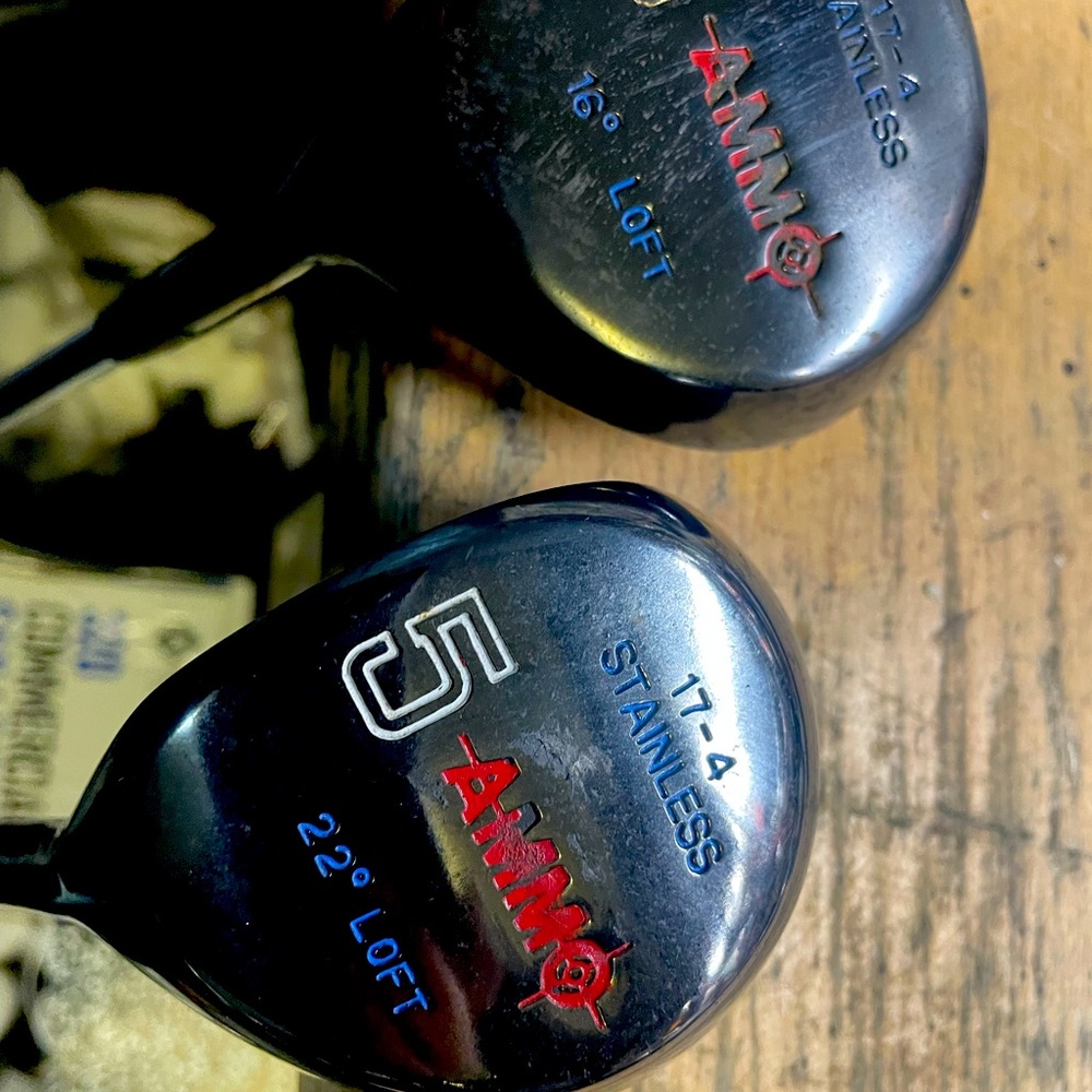 Ammo Golf Clubs 3/5 Wood In Left Handed 
Steel shafts
